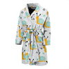 Pattern Print Snail Men Long Robe-grizzshop