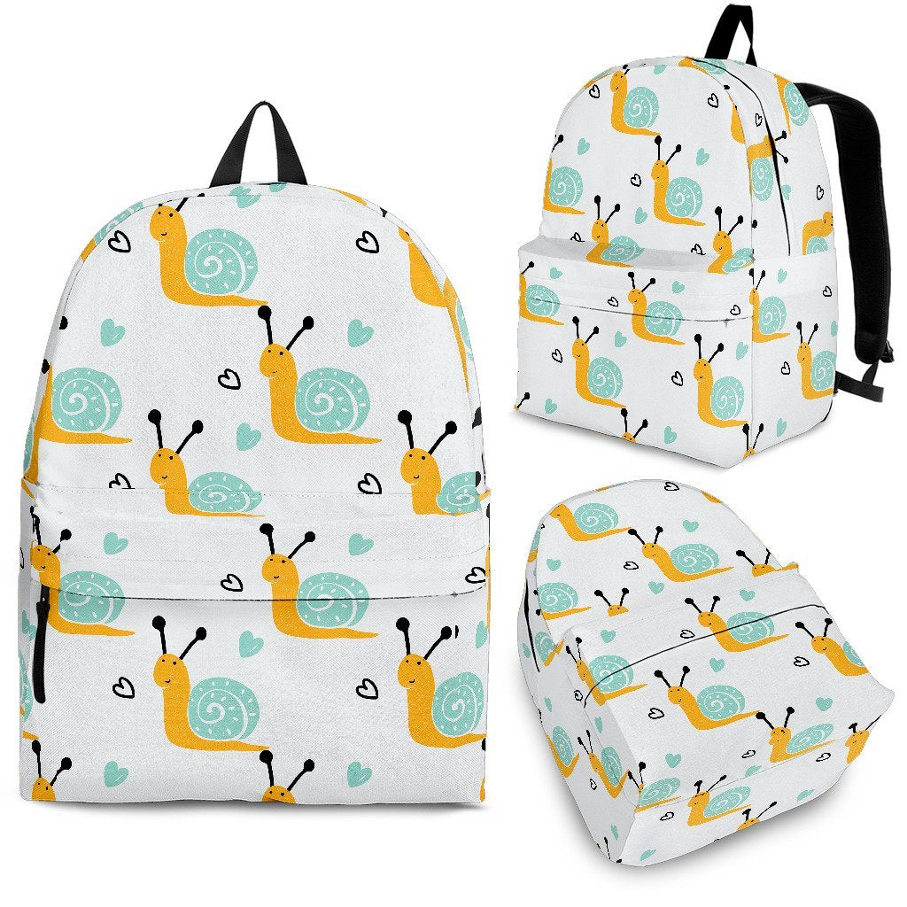 Pattern Print Snail Premium Backpack-grizzshop