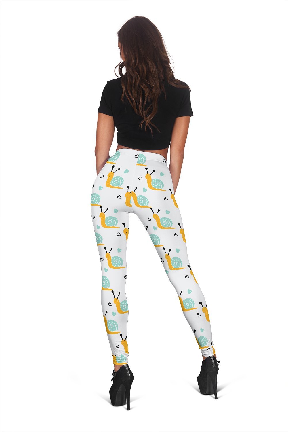 Pattern Print Snail Print Pattern Women Leggings-grizzshop