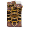 Pattern Print Snakeskin Python Skin Duvet Cover Bedding Set-grizzshop