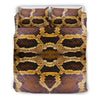 Pattern Print Snakeskin Python Skin Duvet Cover Bedding Set-grizzshop