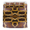 Pattern Print Snakeskin Python Skin Duvet Cover Bedding Set-grizzshop