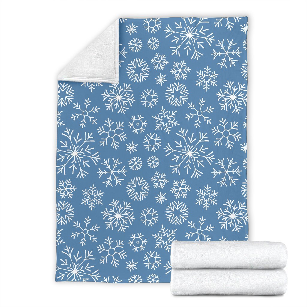 Pattern Print Snowflake Blanket-grizzshop