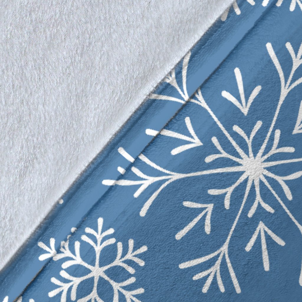 Pattern Print Snowflake Blanket-grizzshop