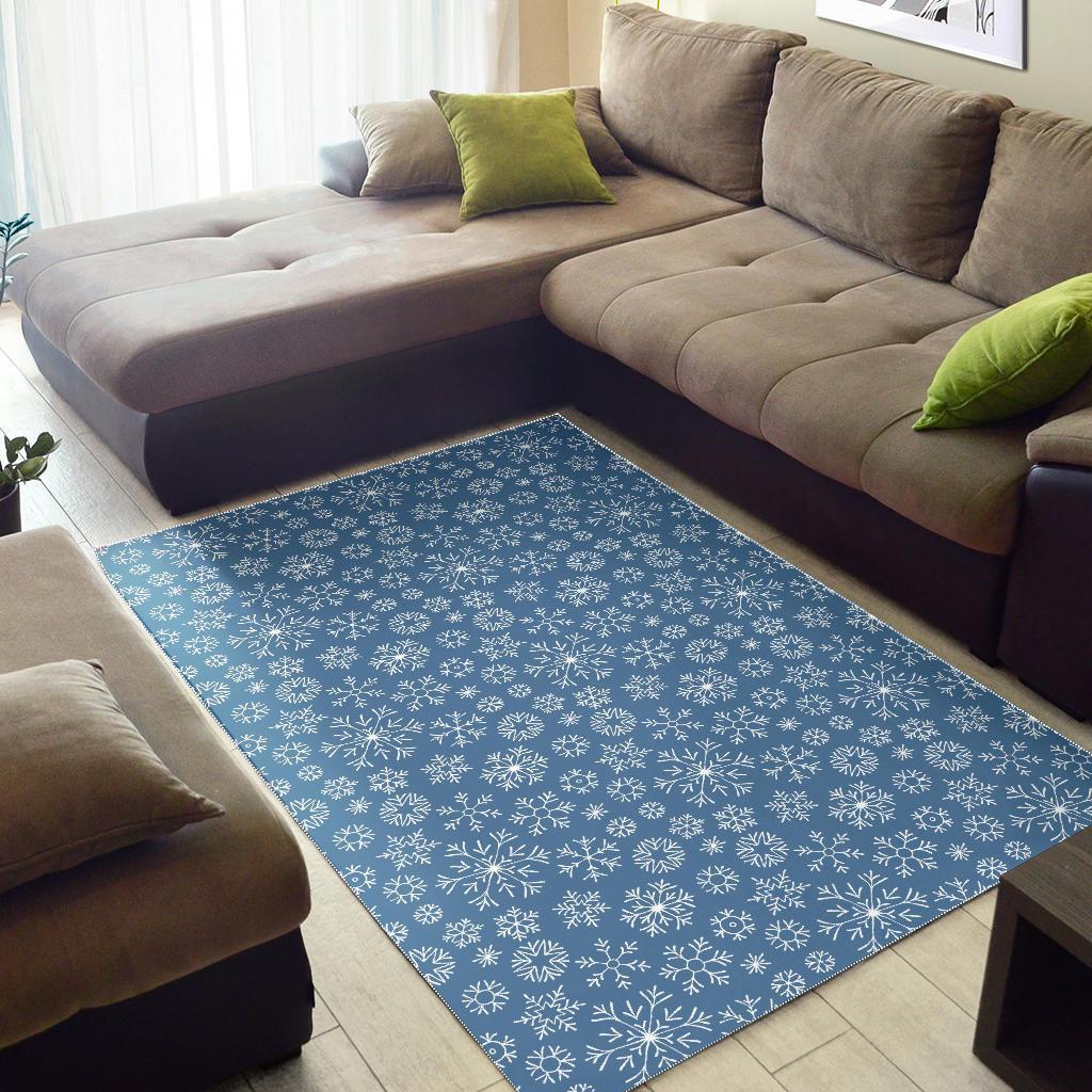 Pattern Print Snowflake Floor Mat-grizzshop