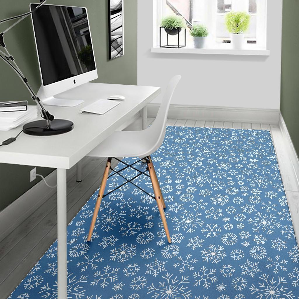 Pattern Print Snowflake Floor Mat-grizzshop