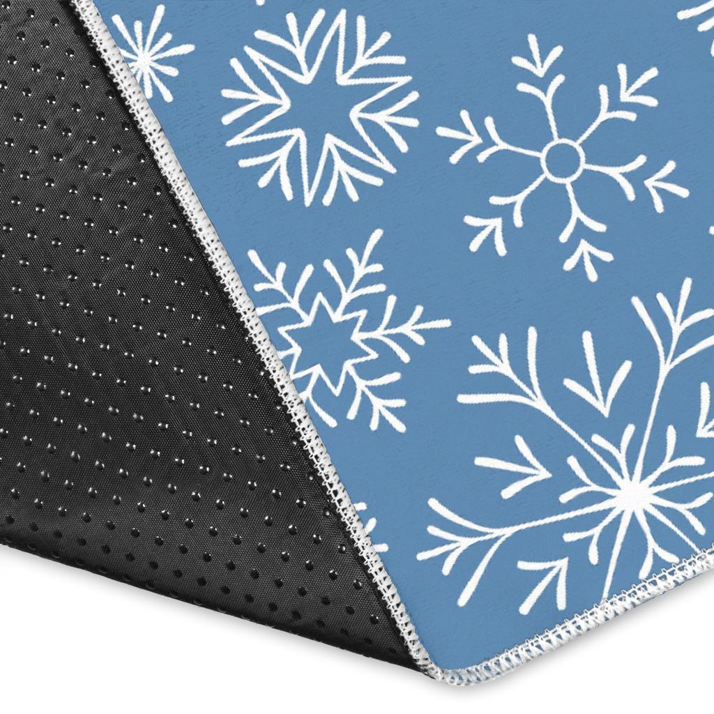 Pattern Print Snowflake Floor Mat-grizzshop