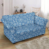 Pattern Print Snowflake Loveseat Cover-grizzshop