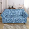 Pattern Print Snowflake Loveseat Cover-grizzshop