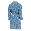 Pattern Print Snowflake Men Long Robe-grizzshop