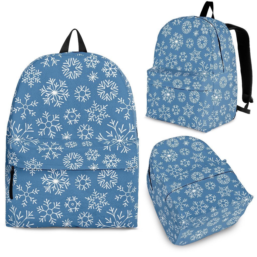 Pattern Print Snowflake Premium Backpack-grizzshop