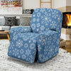 Pattern Print Snowflake Recliner Cover-grizzshop