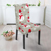 Pattern Print Snowflake Snowman Chair Cover-grizzshop