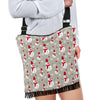 Pattern Print Snowflake Snowman Crossbody Bags-grizzshop