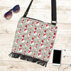 Pattern Print Snowflake Snowman Crossbody Bags-grizzshop