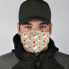 Pattern Print Snowflake Snowman Face Mask-grizzshop