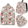 Pattern Print Snowflake Snowman Premium Backpack-grizzshop