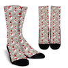 Pattern Print Snowflake Snowman Unisex Crew Socks-grizzshop