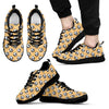 Pattern Print Soccer Black Sneaker Shoes For Men Women-grizzshop