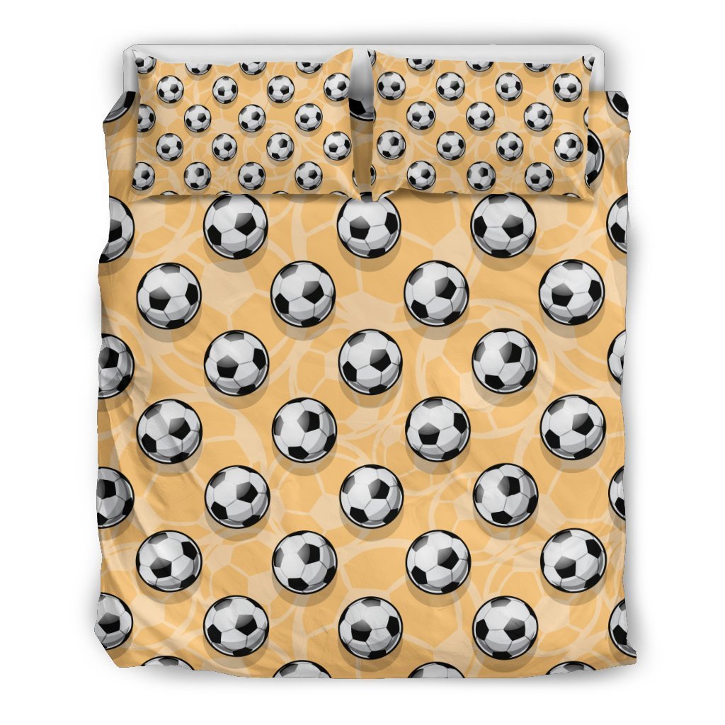 Pattern Print Soccer Duvet Cover Bedding Set-grizzshop