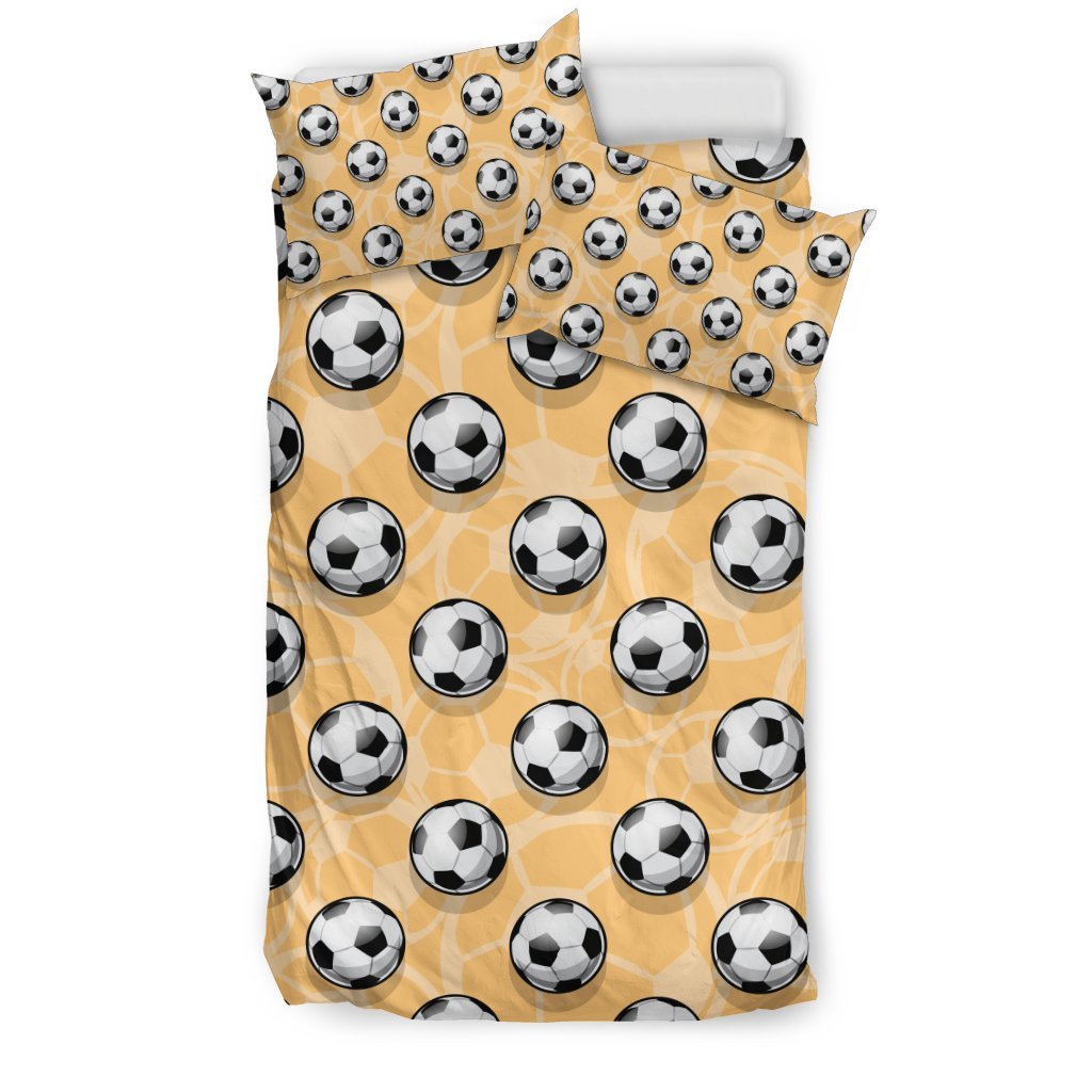 Pattern Print Soccer Duvet Cover Bedding Set-grizzshop