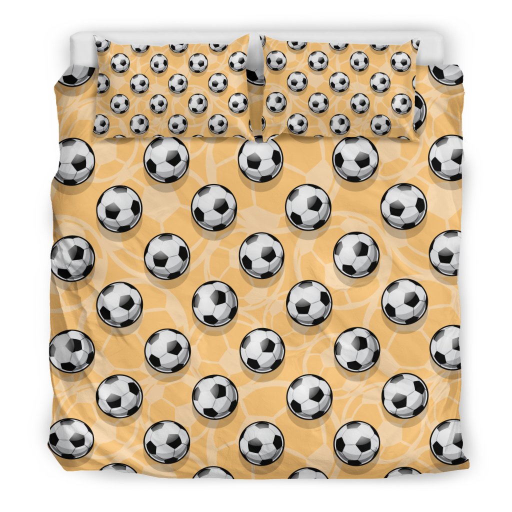 Pattern Print Soccer Duvet Cover Bedding Set-grizzshop