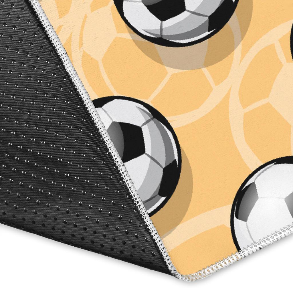 Pattern Print Soccer Floor Mat-grizzshop