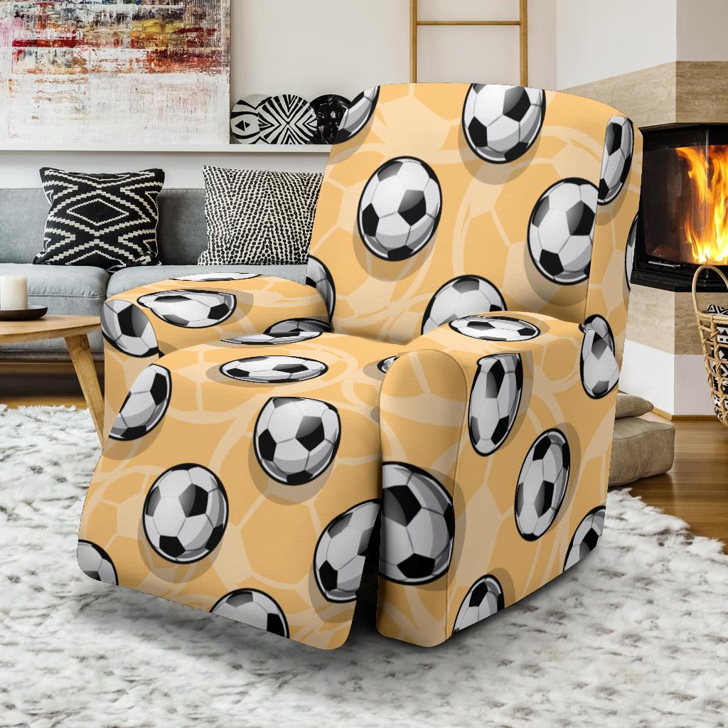 Pattern Print Soccer Recliner Cover-grizzshop