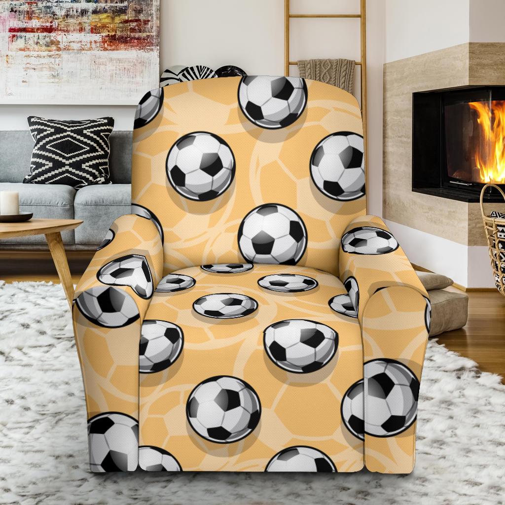 Pattern Print Soccer Recliner Cover-grizzshop