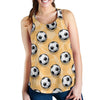 Pattern Print Soccer Women's Racerback Tank Tops-grizzshop