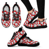 Pattern Print Softball Black Sneaker Shoes For Men Women-grizzshop