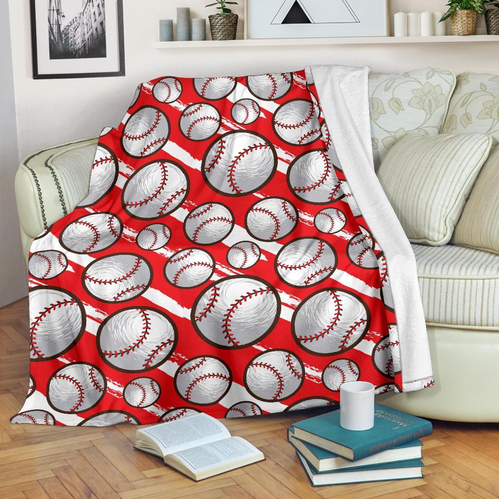 Pattern Print Softball Blanket-grizzshop