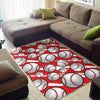 Pattern Print Softball Floor Mat-grizzshop