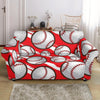 Pattern Print Softball Loveseat Cover-grizzshop