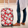 Pattern Print Softball Luggage Cover Protector-grizzshop