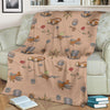 Pattern Print Steampunk Blanket-grizzshop