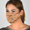 Pattern Print Steampunk Face Mask-grizzshop