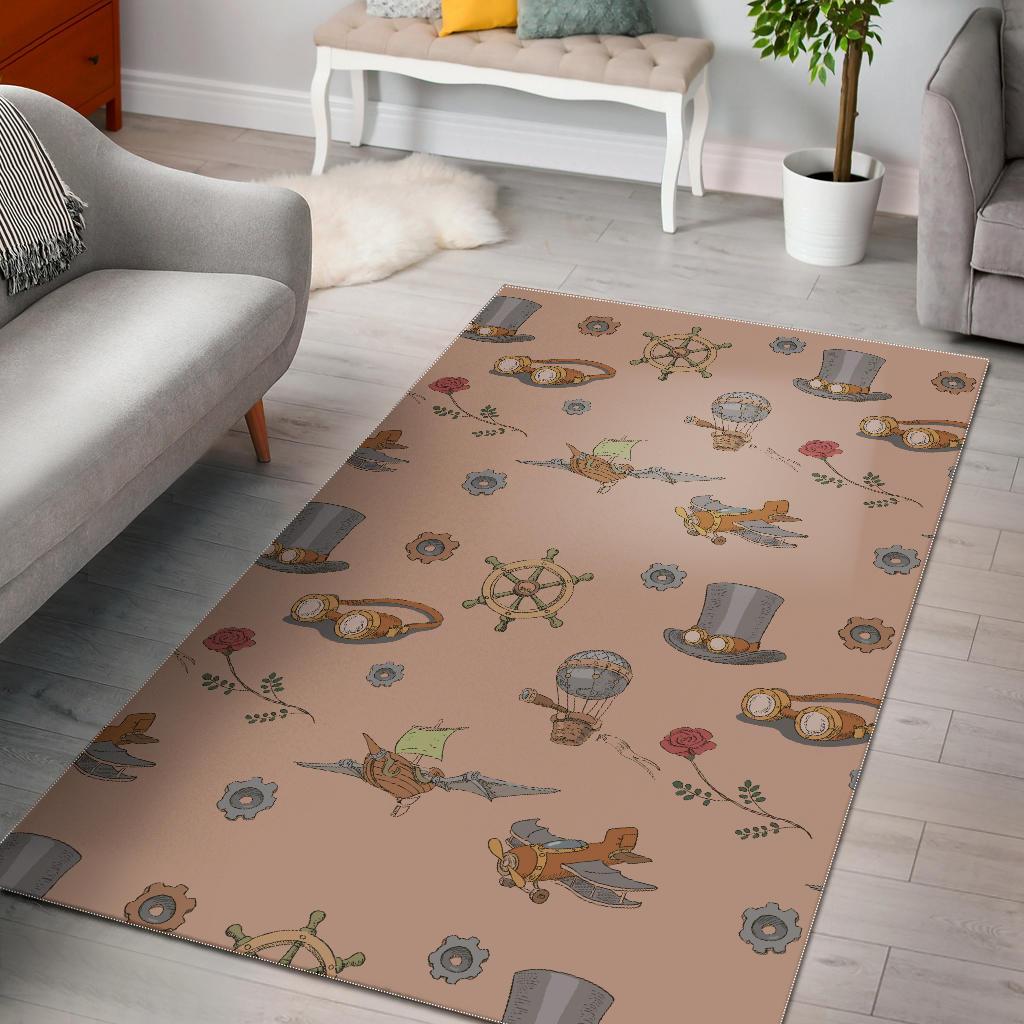 Pattern Print Steampunk Floor Mat-grizzshop