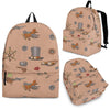 Pattern Print Steampunk Premium Backpack-grizzshop