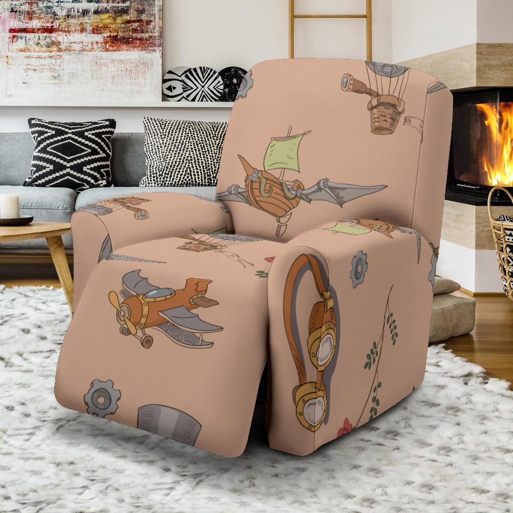 Pattern Print Steampunk Recliner Cover-grizzshop