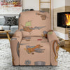 Pattern Print Steampunk Recliner Cover-grizzshop