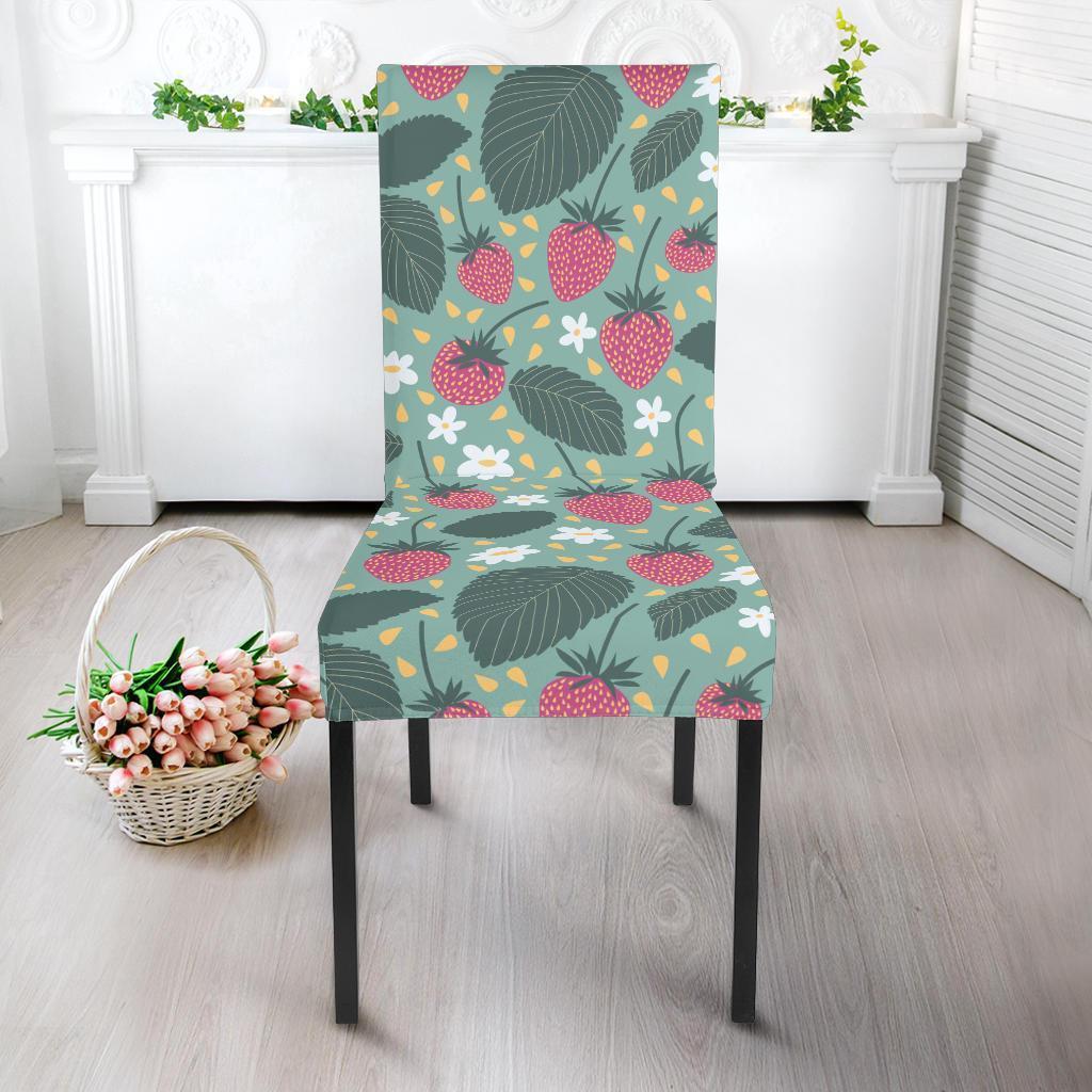 Pattern Print Strawberry Chair Cover-grizzshop