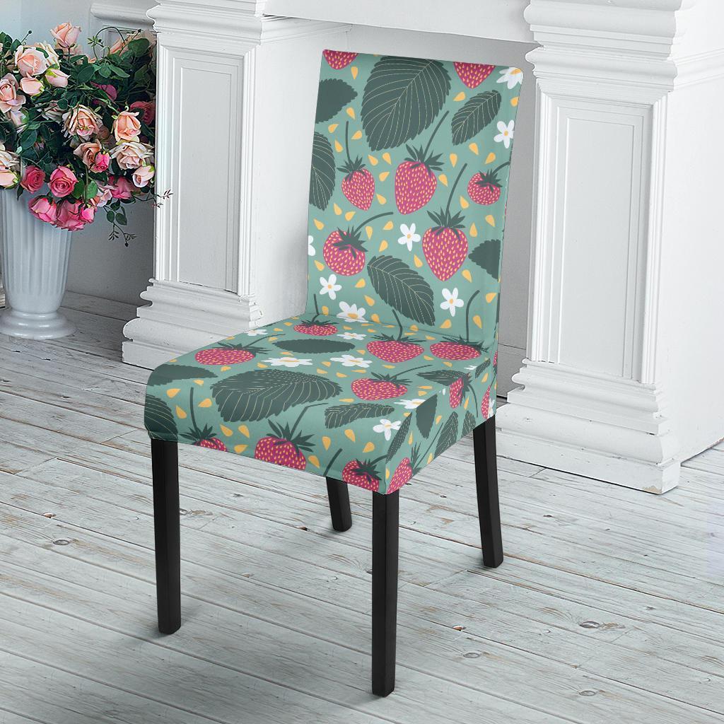 Pattern Print Strawberry Chair Cover-grizzshop