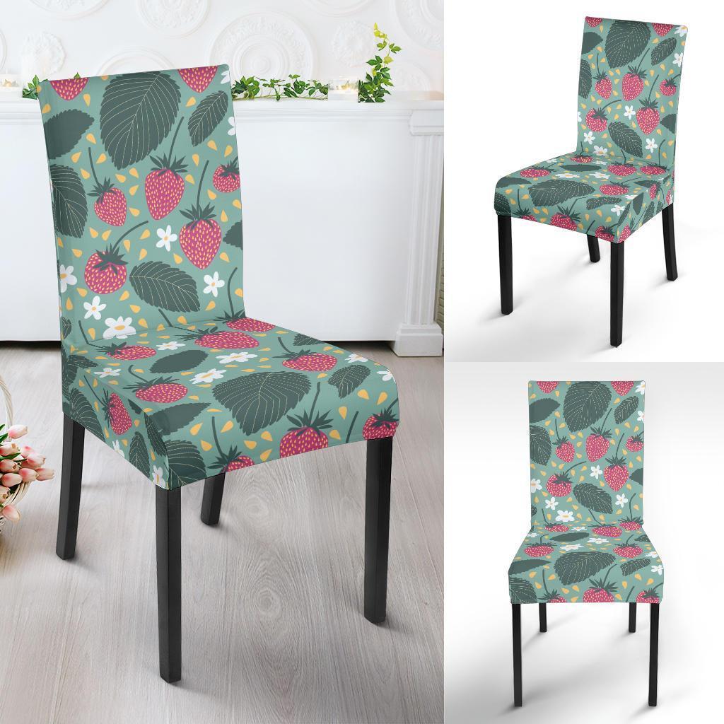 Pattern Print Strawberry Chair Cover-grizzshop