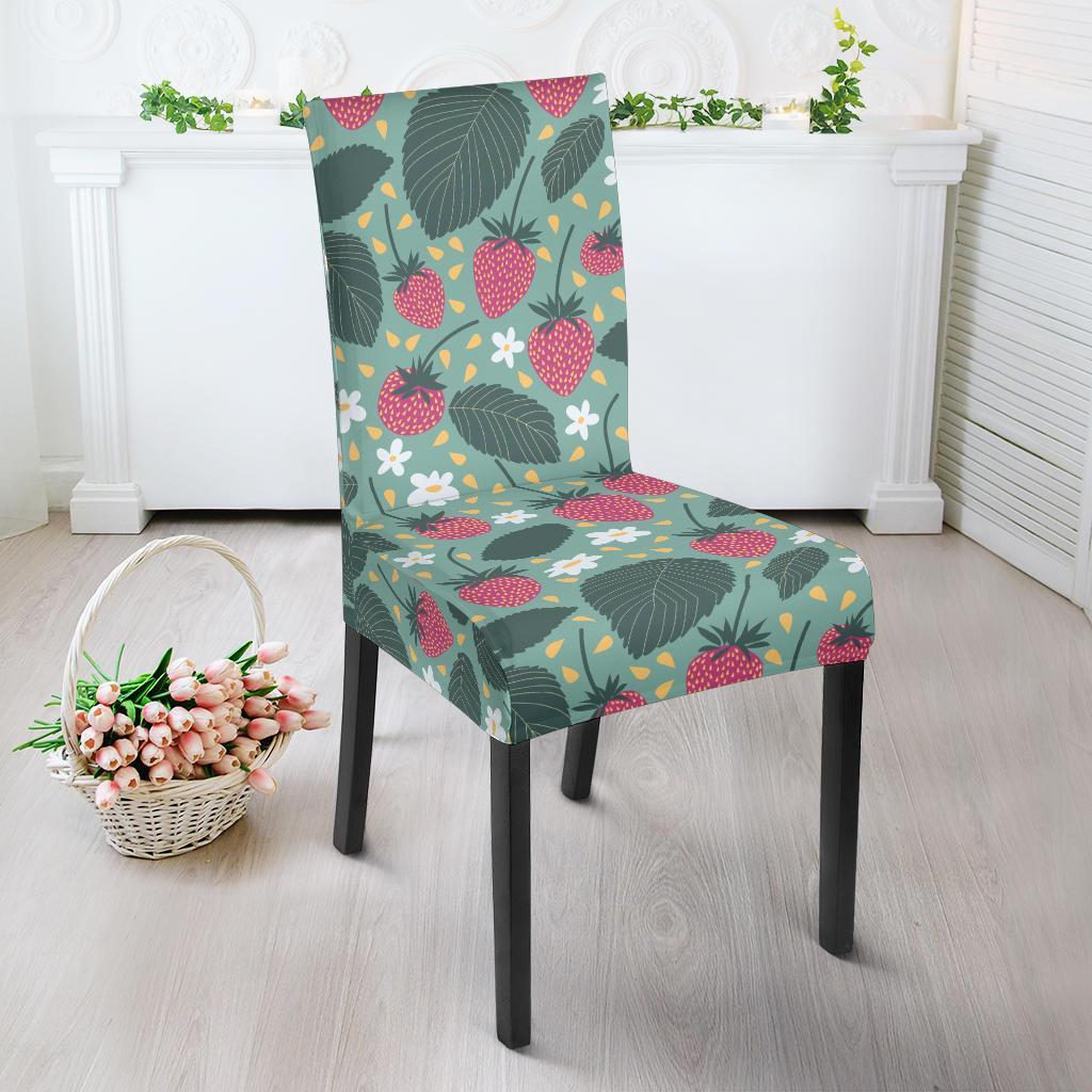 Pattern Print Strawberry Chair Cover-grizzshop