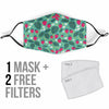 Pattern Print Strawberry Face Mask-grizzshop