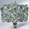 Pattern Print Strawberry Hooded Blanket-grizzshop