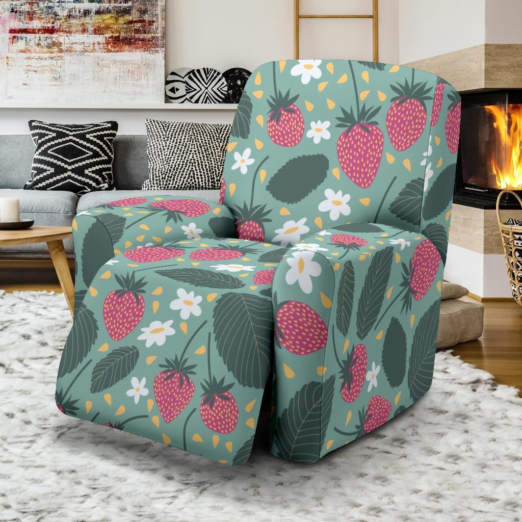 Pattern Print Strawberry Recliner Cover-grizzshop