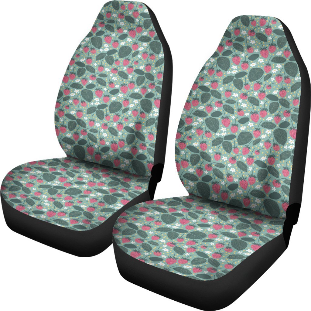 Pattern Print Strawberry Universal Fit Car Seat Cover-grizzshop