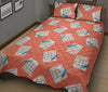 Pattern Print Sudoku Bed Set Quilt-grizzshop